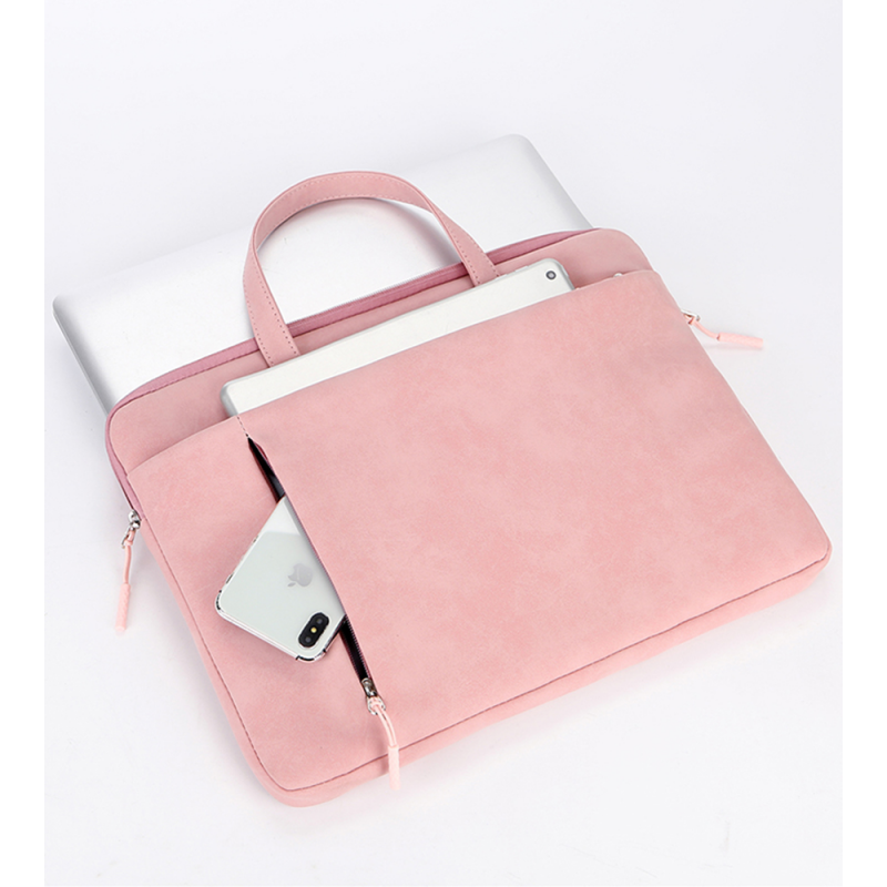 Notebook Case Sleeve For Macbook Air Pro Computer Women Men Handbag Waterproof PU Leather Briefcase
