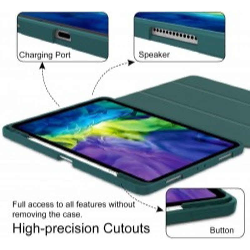 Case for iPad Pro 11 2020 1/2nd Gen Support iPad 2nd Pencil Charging Slim Trifold Stand Smart Case #25550995